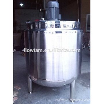 Sanitary ss304 electric heating mixing tank